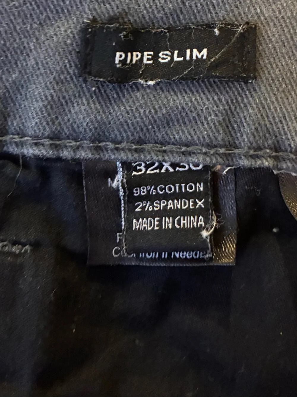 Joseph Abboud Pipe Slim Straight Leg Jeans in dark gray Size 33 x 30